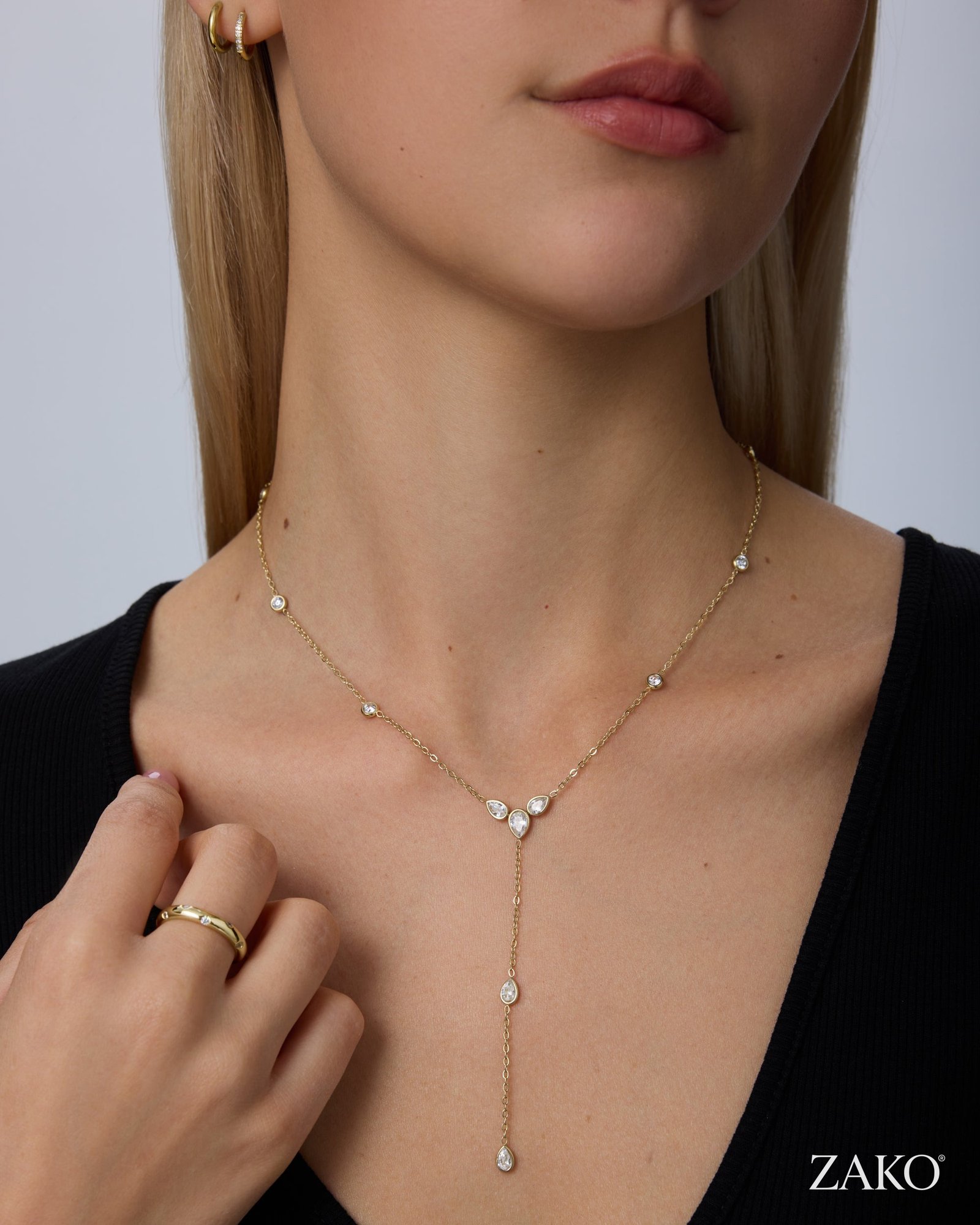 Aurelia Lariat Necklace - Image 3