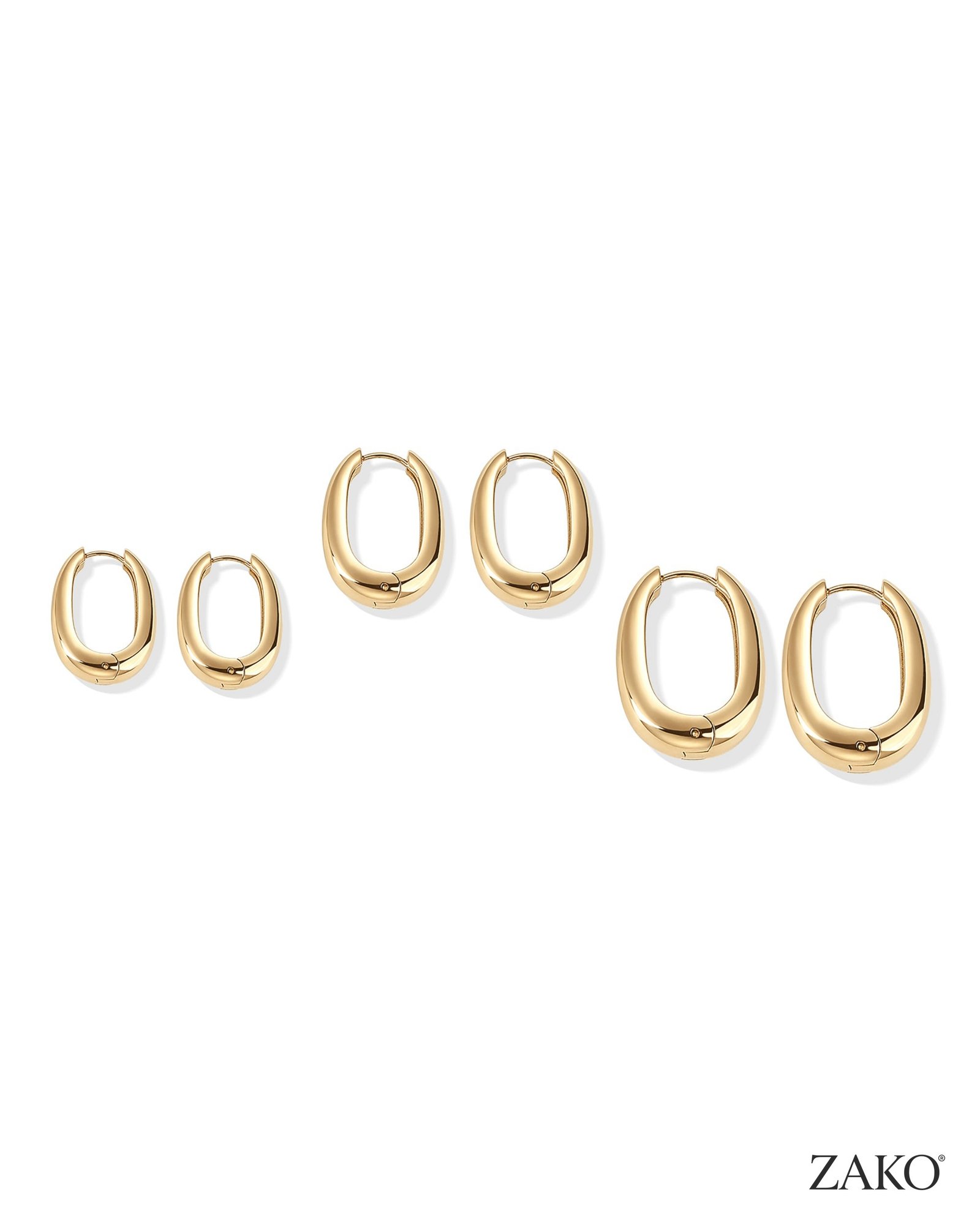 Isolde Oval Hoops - Image 2