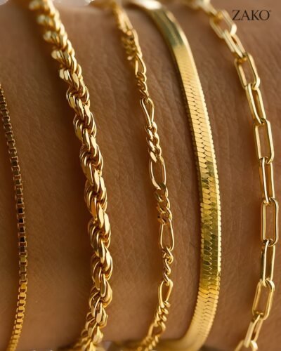 Mixed Chain Bracelet Set (6)