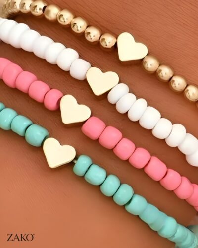 Beaded Bracelet Set (4 Pieces)