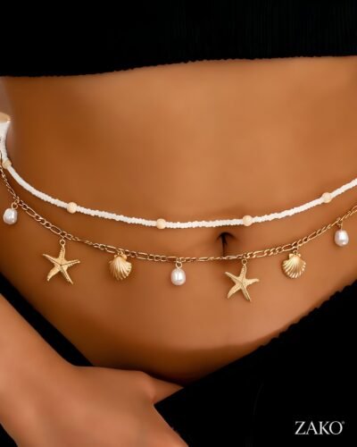 Starfish & Shell Belly Chain
