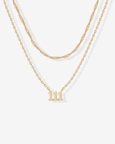 Elise Number Pendant