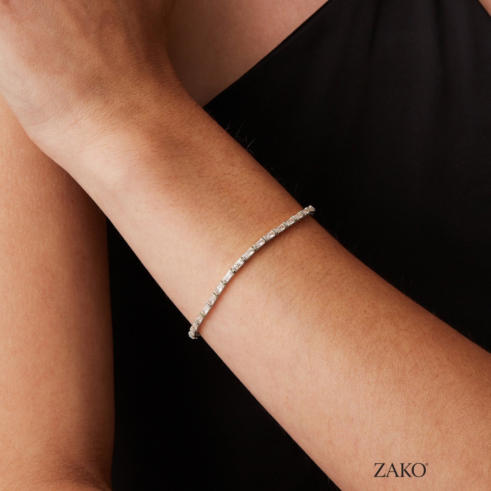 Cleo Baguette Tennis Bracelet - Image 10