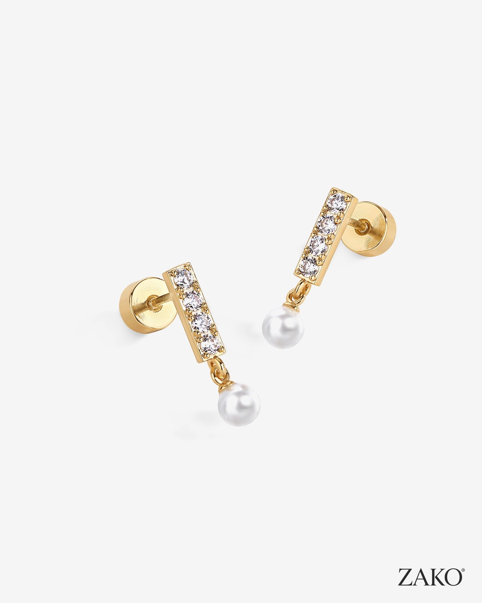 Delphine Pearl Studs - Image 2