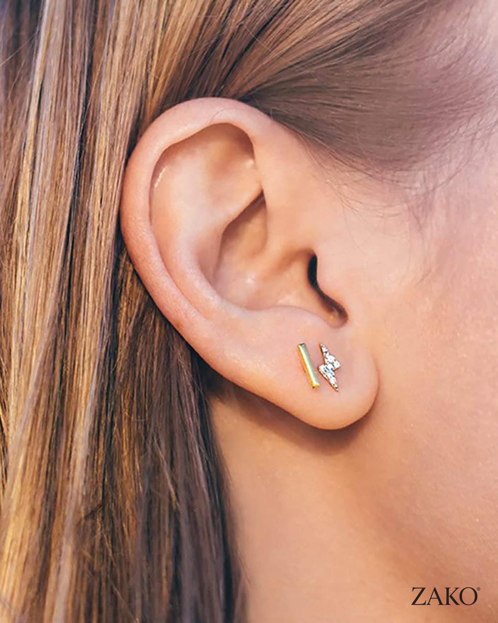 Adele Bar Studs - Image 2