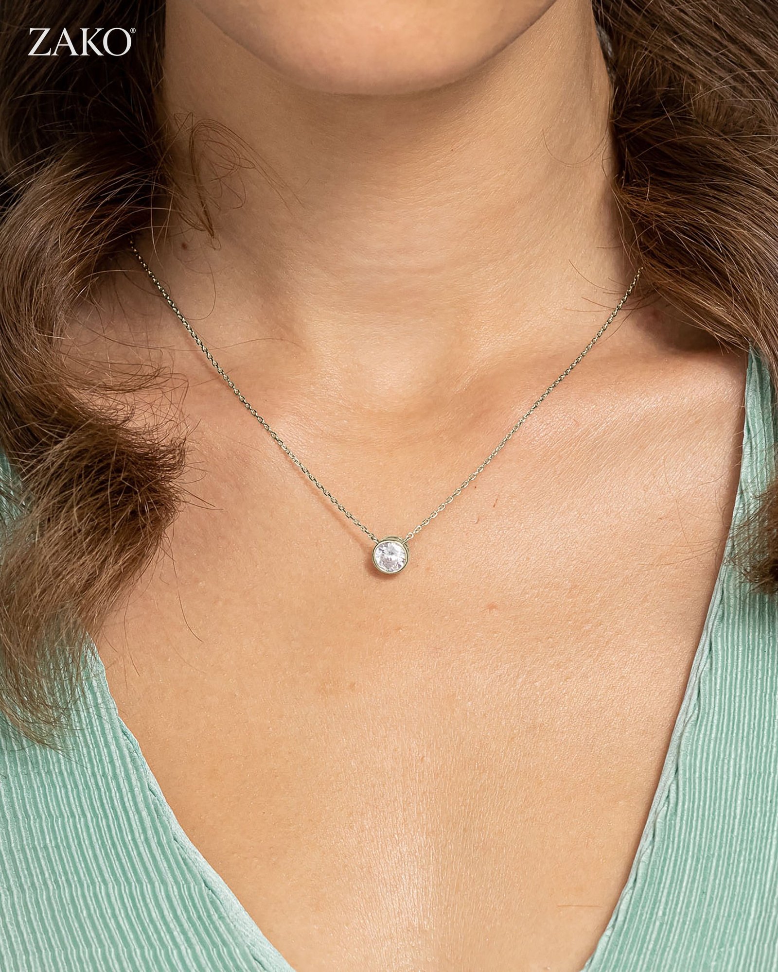 Simone Bezel Necklace - Image 7
