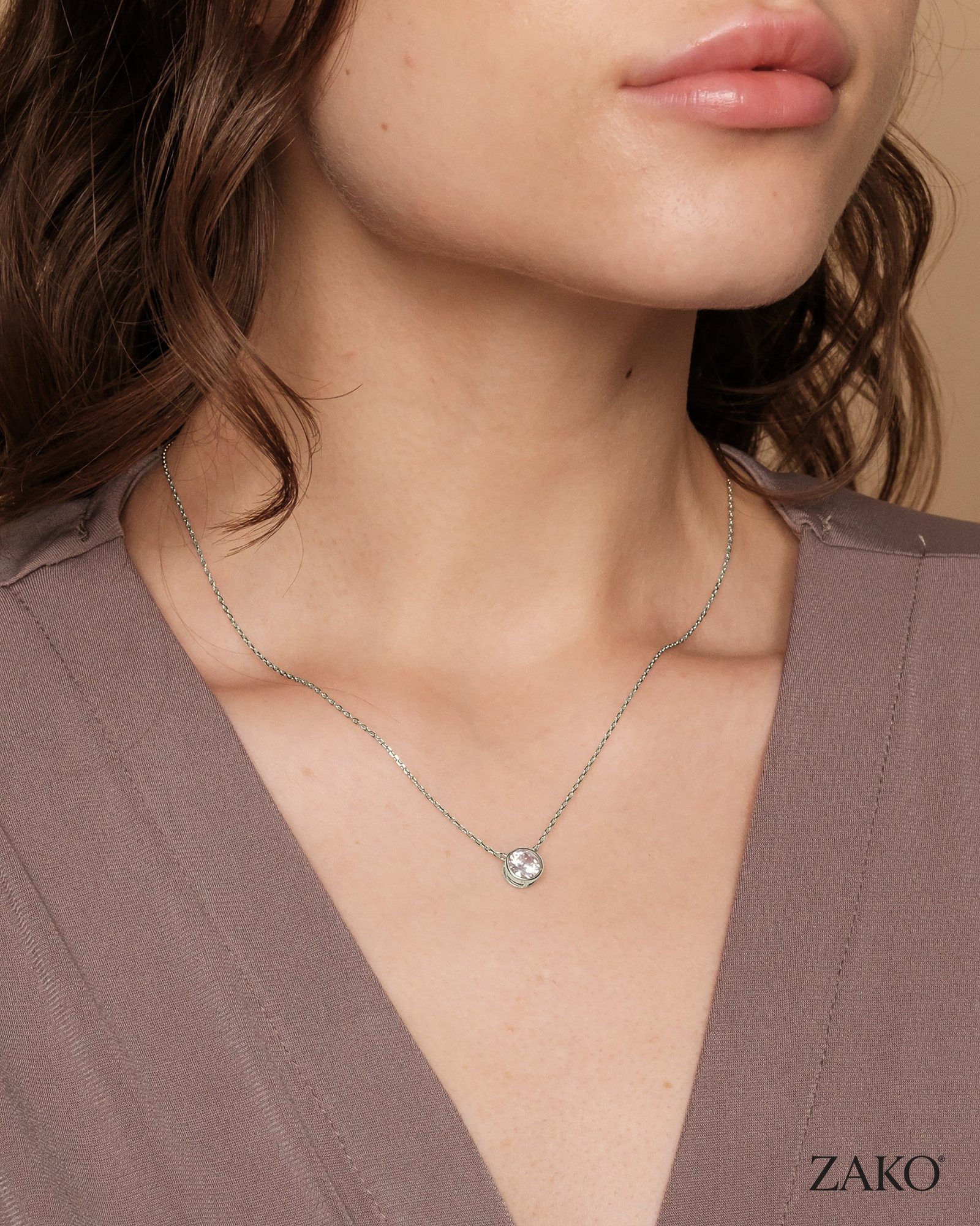 Simone Bezel Necklace - Image 8