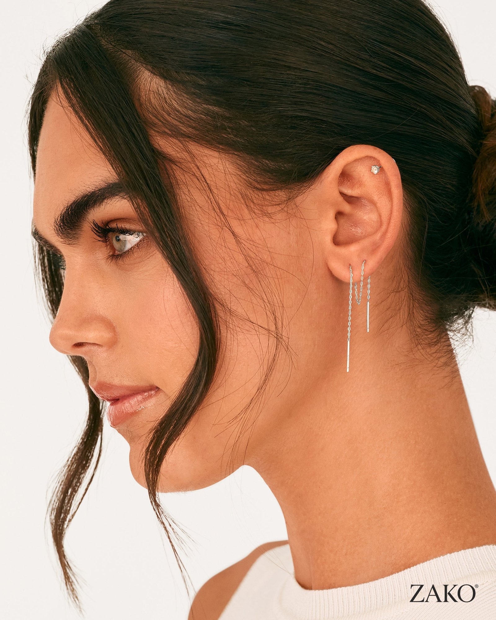 Aurelia Threader Earrings - Image 7