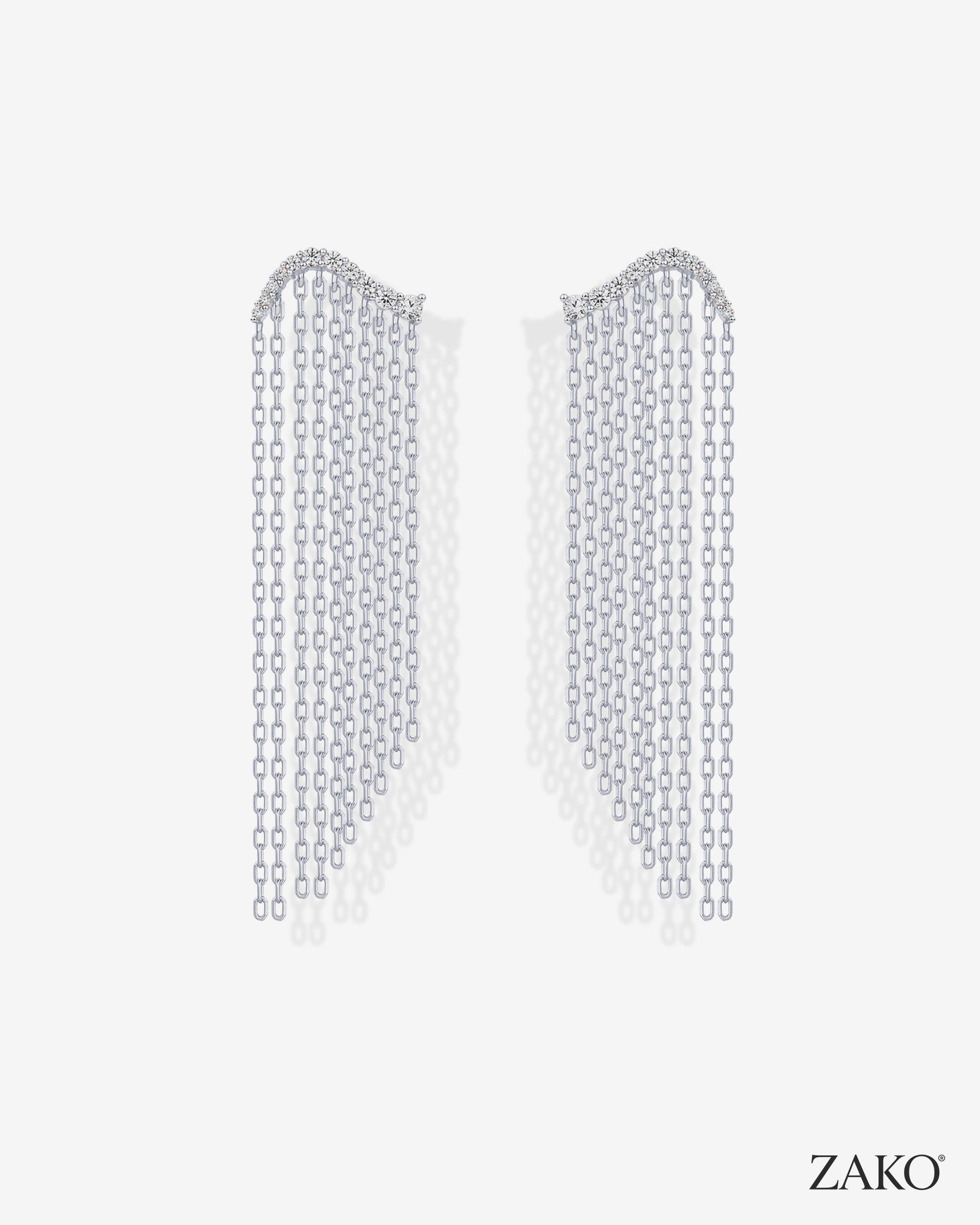 Zaria Chain Earrings - Image 11