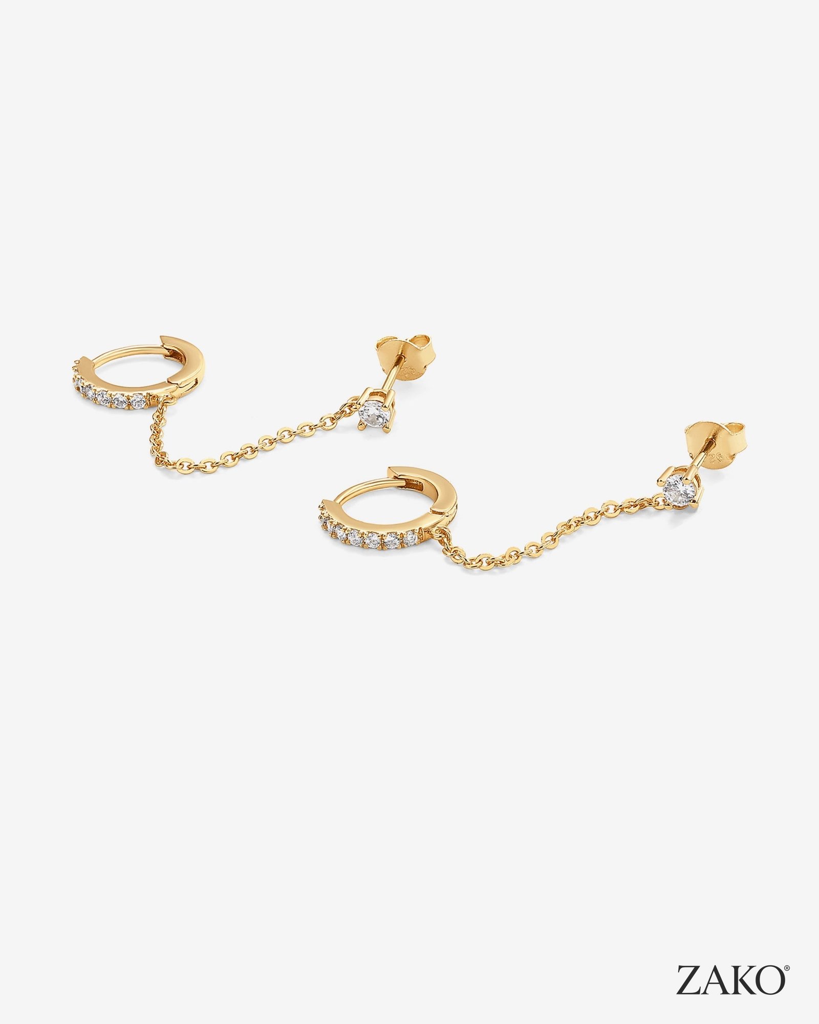 Maeve Chained Huggies - Image 2