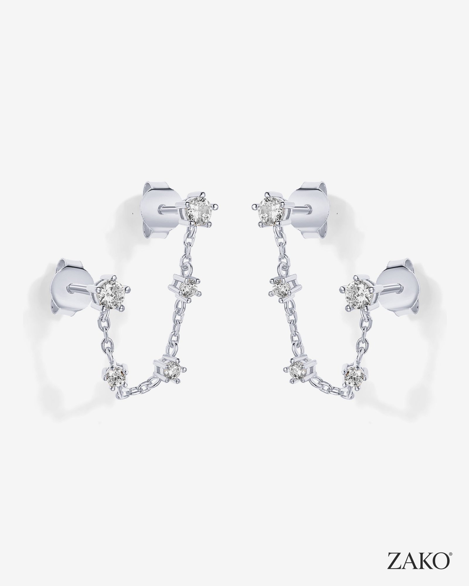 Flora Chain Studs - Image 6