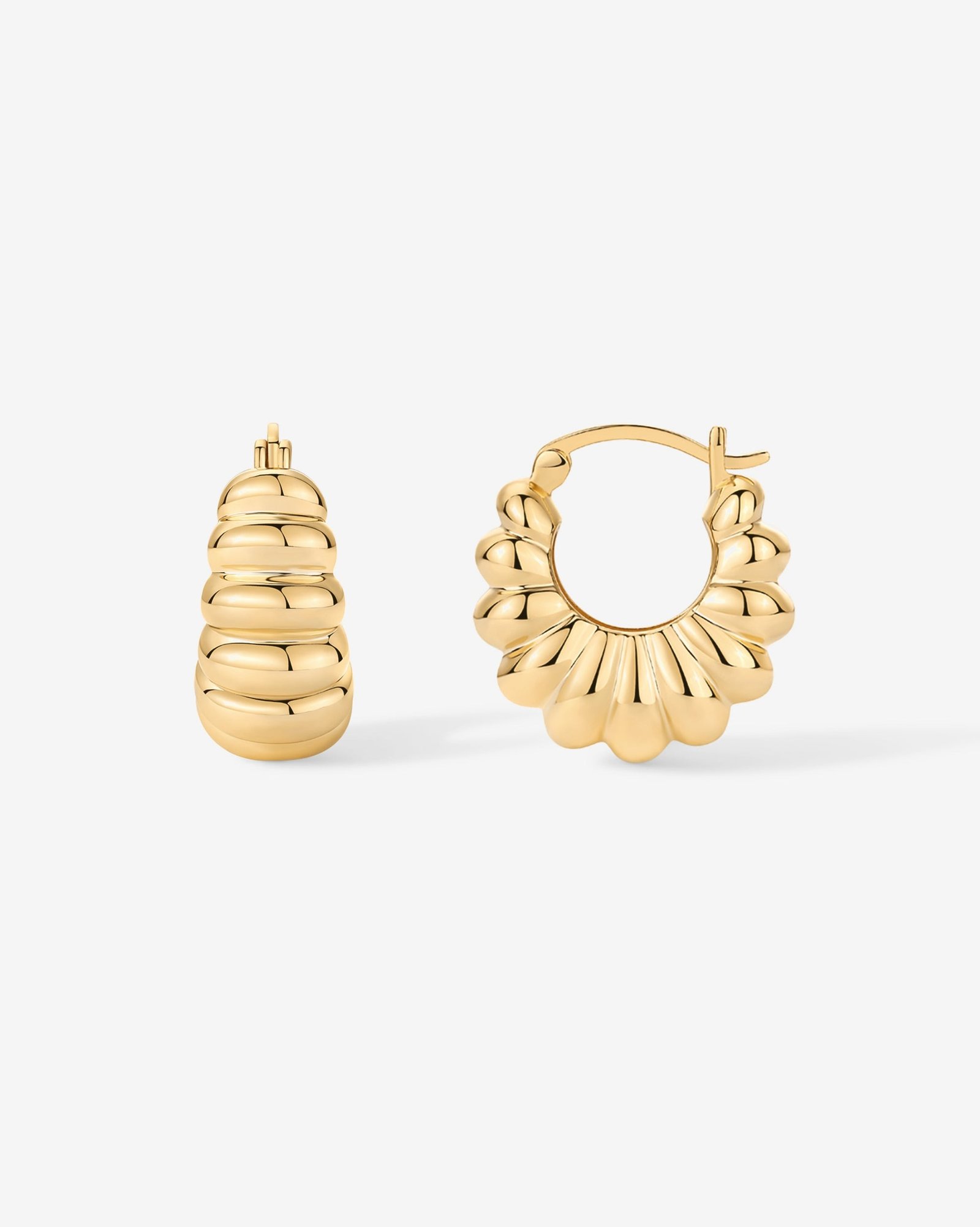 Quinn Ribbed Hoops