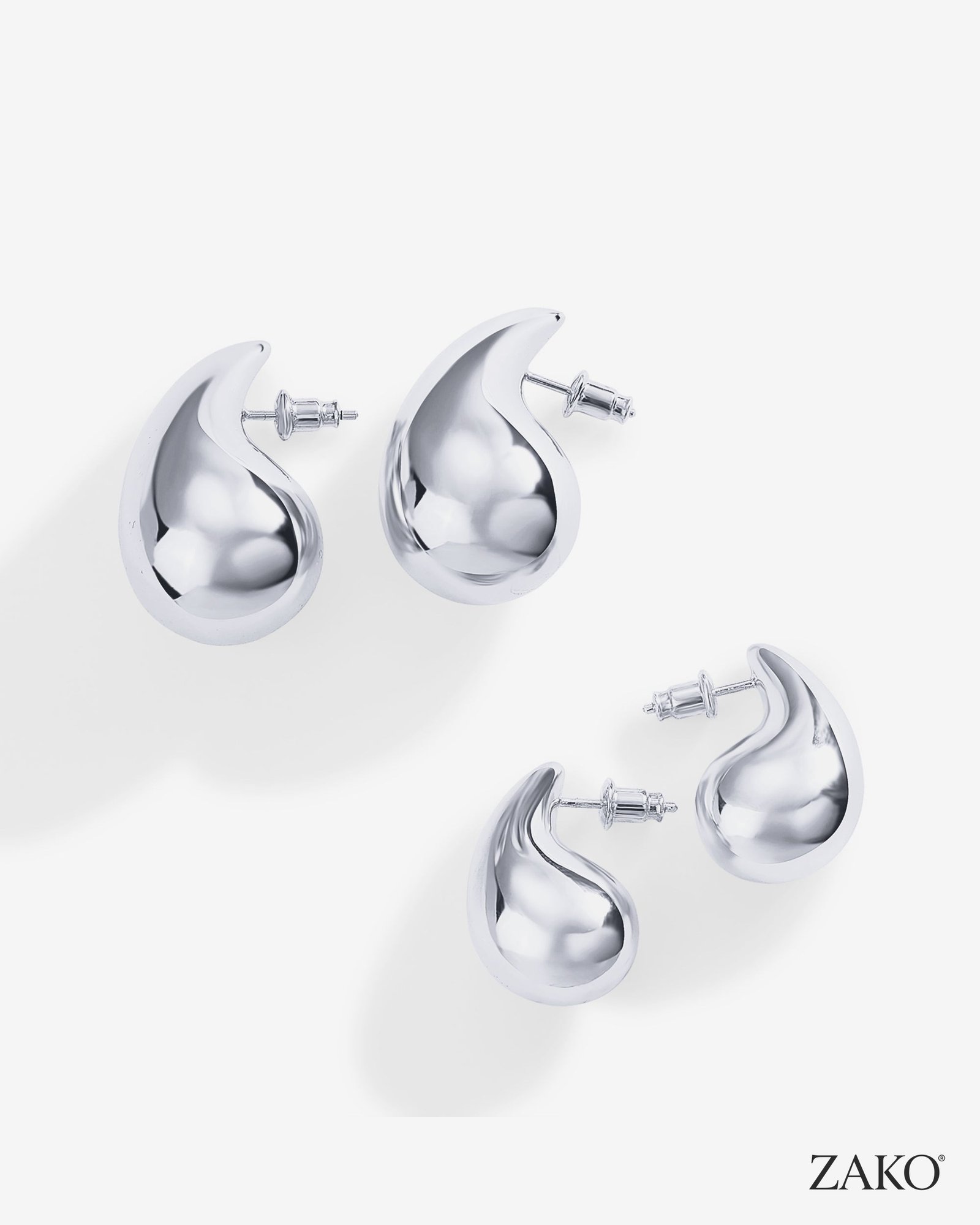 Olive Teardrop Hoops - Image 16