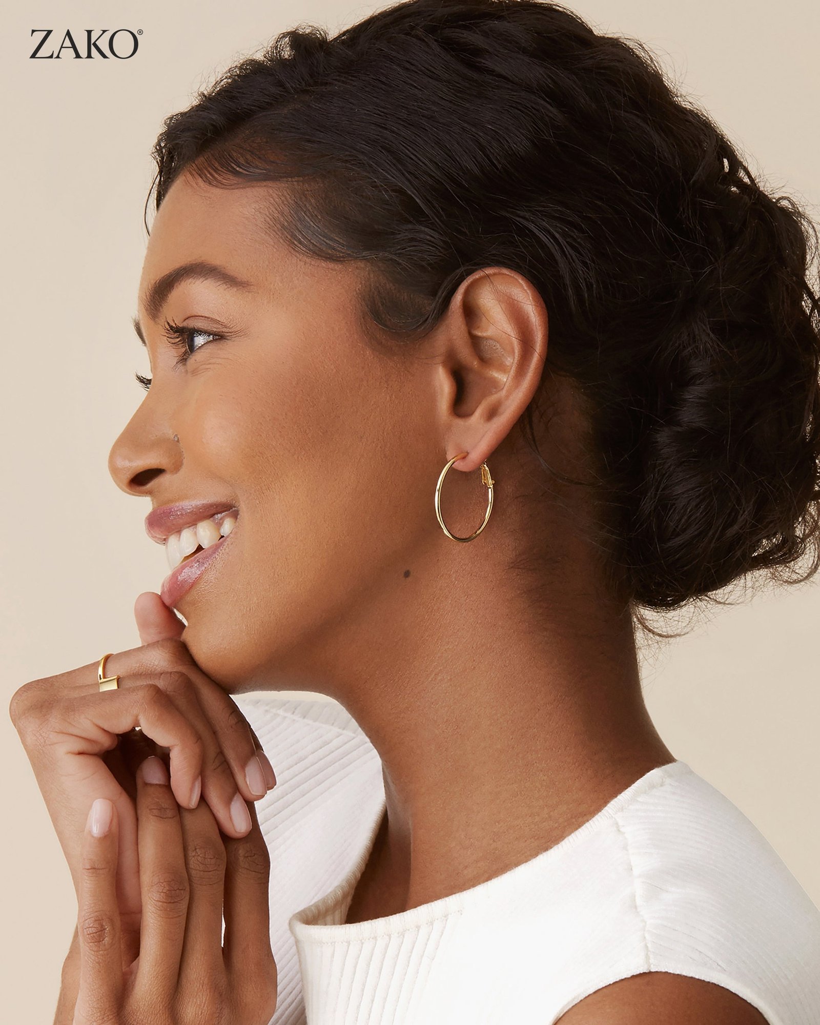 Fern Thin Hoops - Image 10