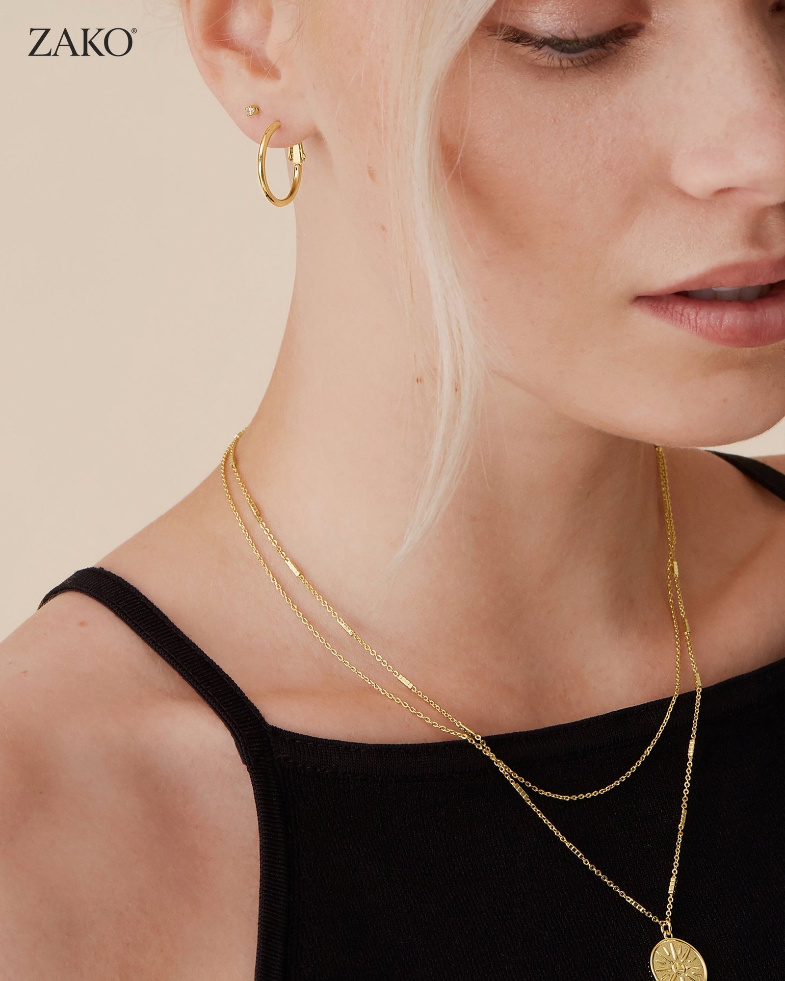Fern Thin Hoops - Image 7