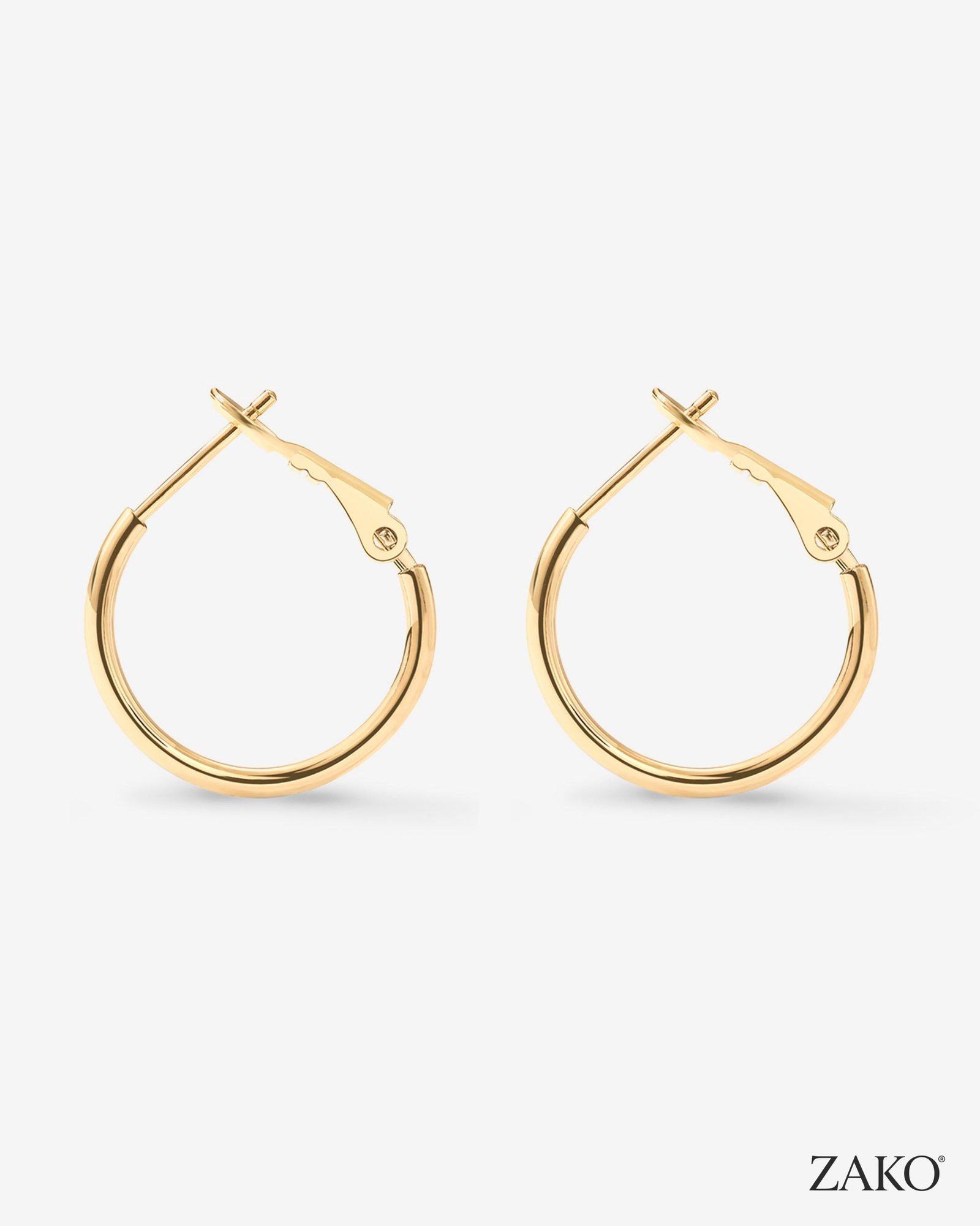 Fern Thin Hoops - Image 3