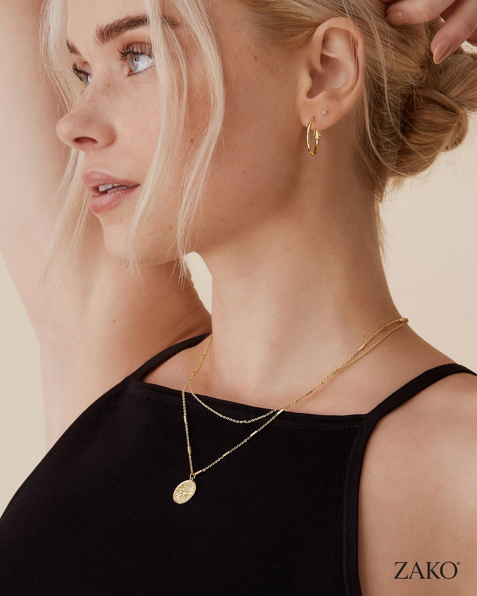 Fern Thin Hoops - Image 8
