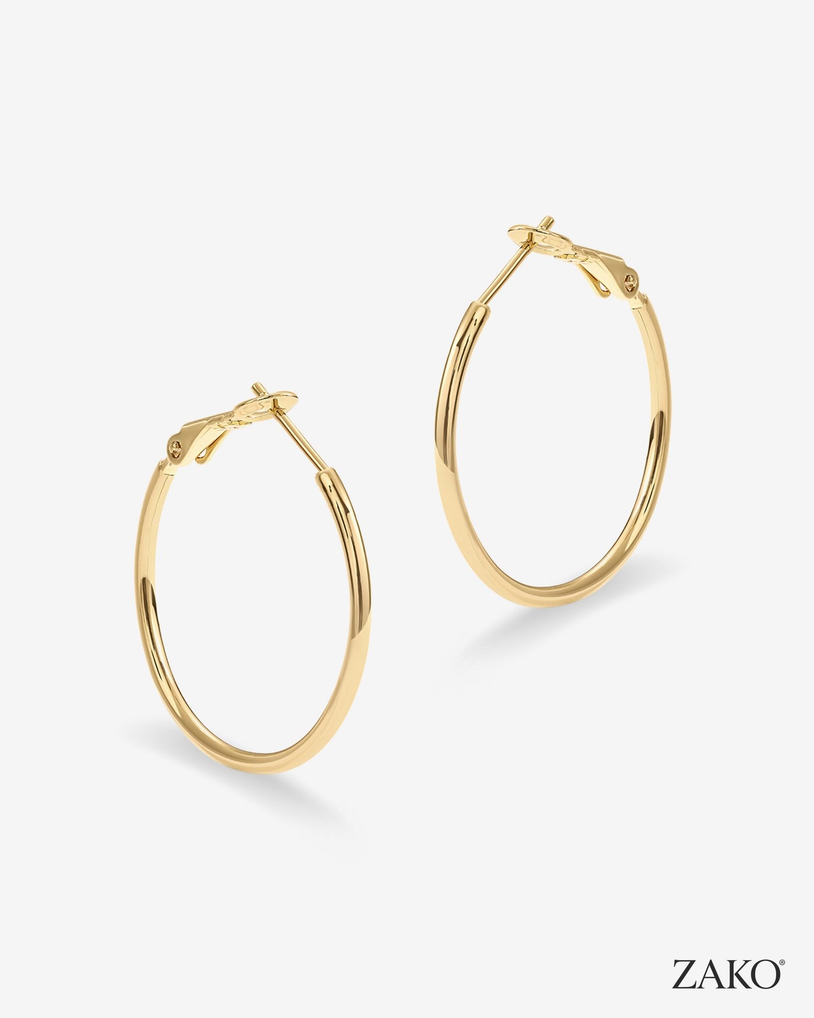 Fern Thin Hoops - Image 5