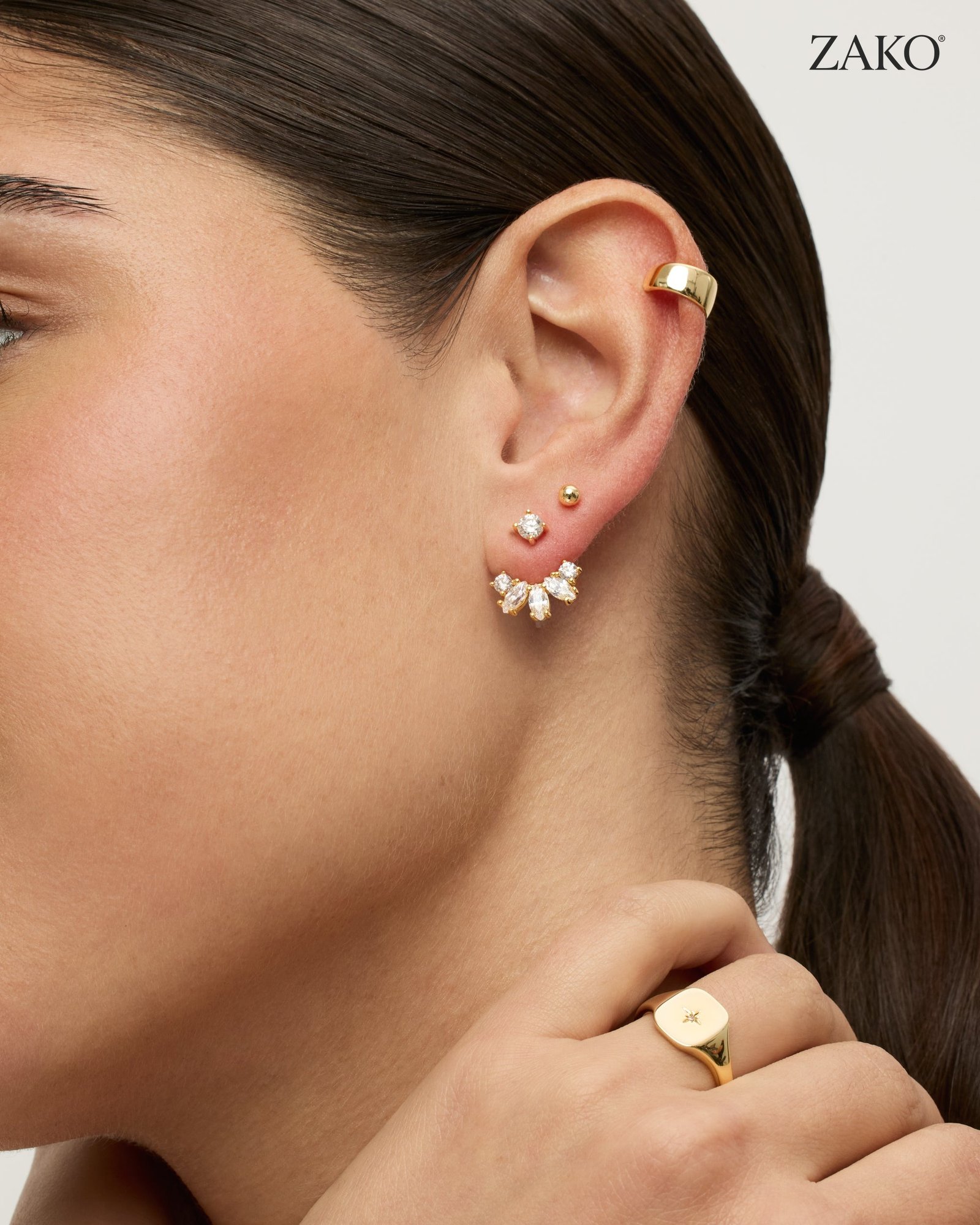 Mira Cluster Earrings - Image 5