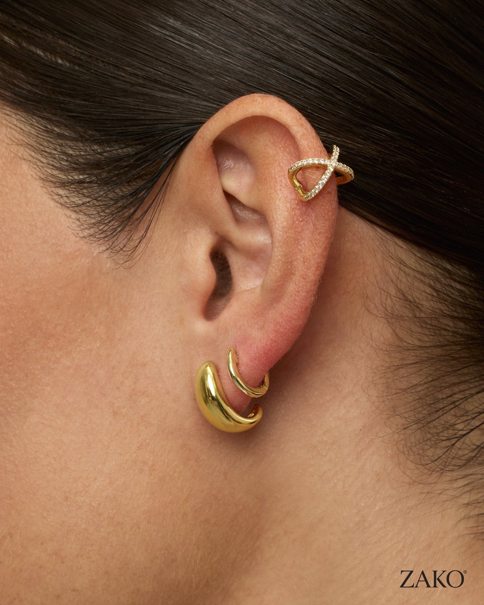 Lumi Cross Ear Cuff - Image 5