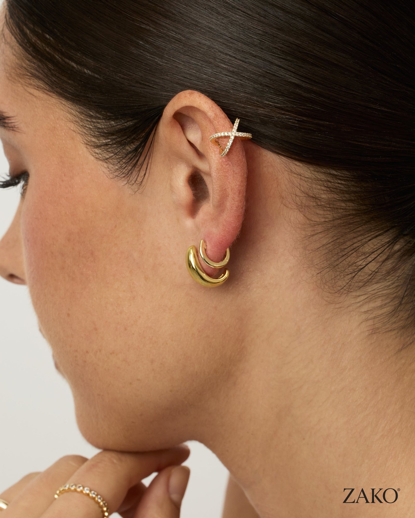 Lumi Cross Ear Cuff - Image 6