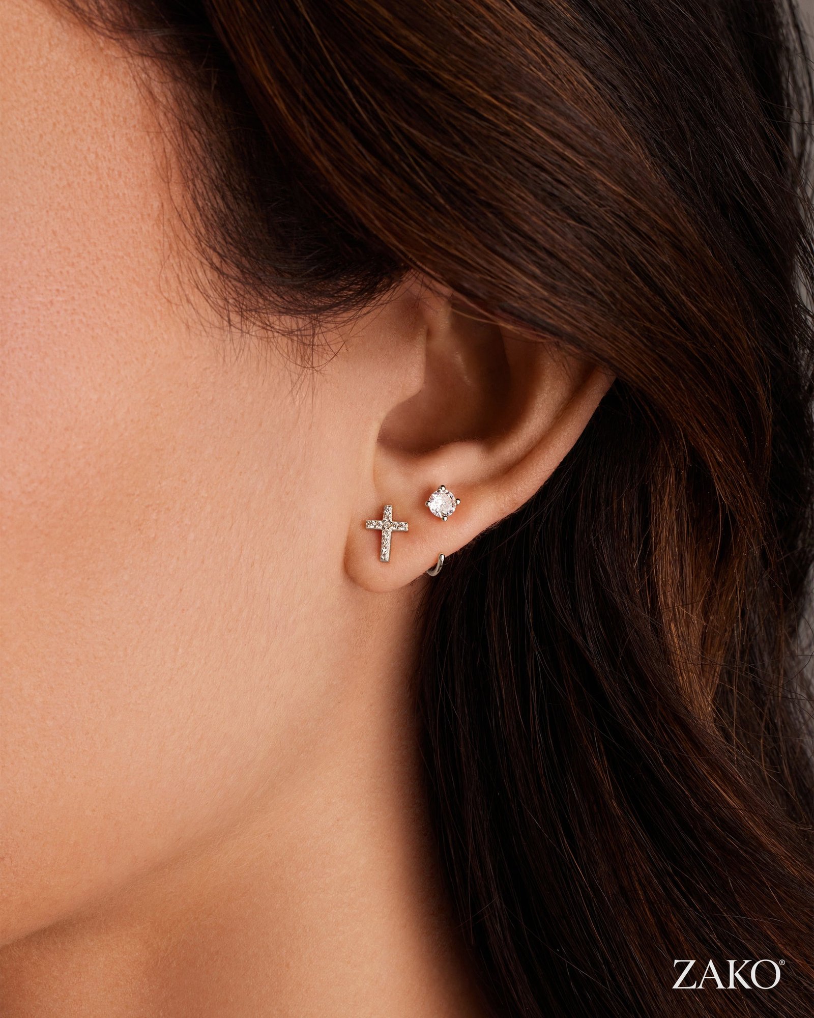 Vida Cross Studs - Image 9
