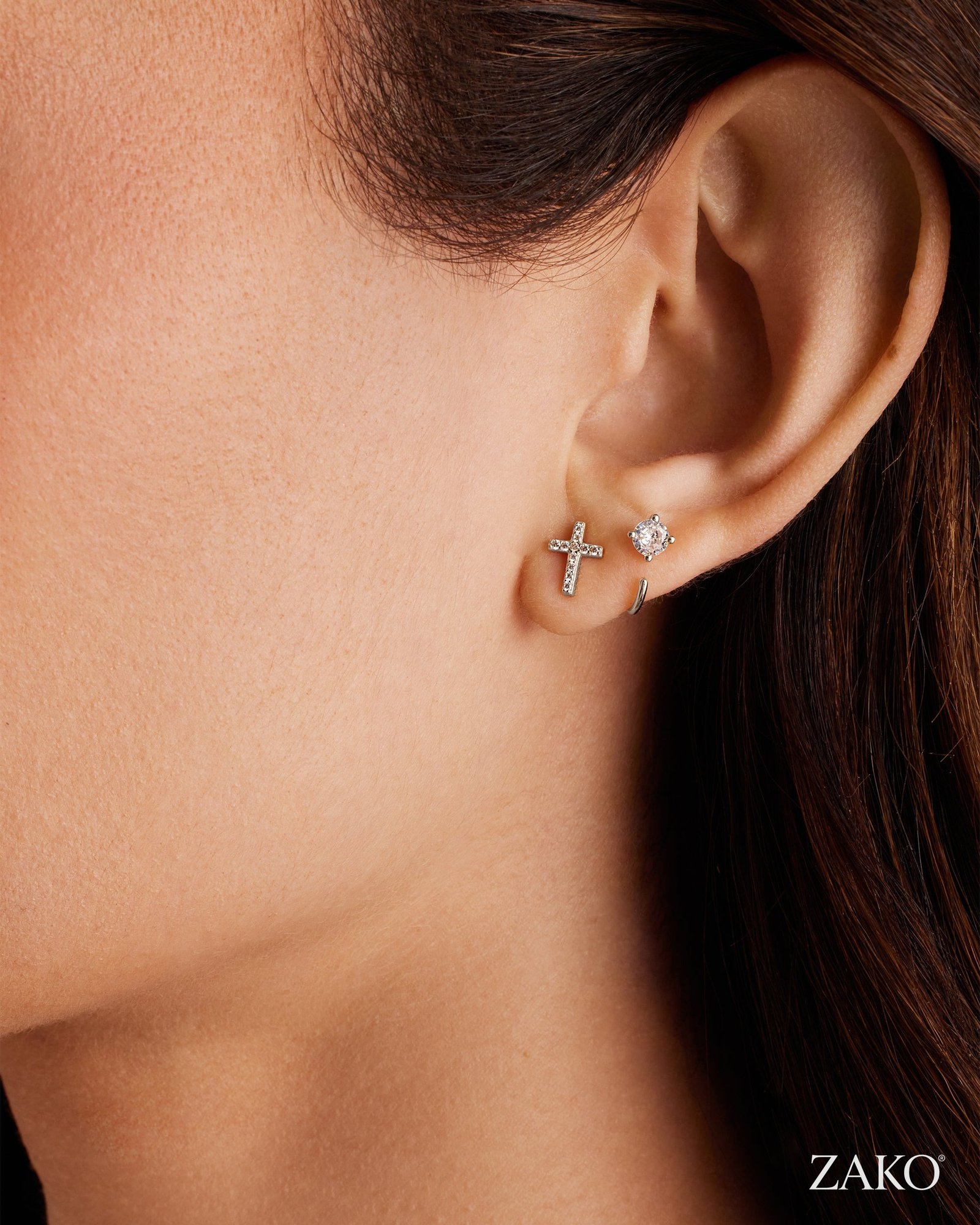 Vida Cross Studs - Image 10
