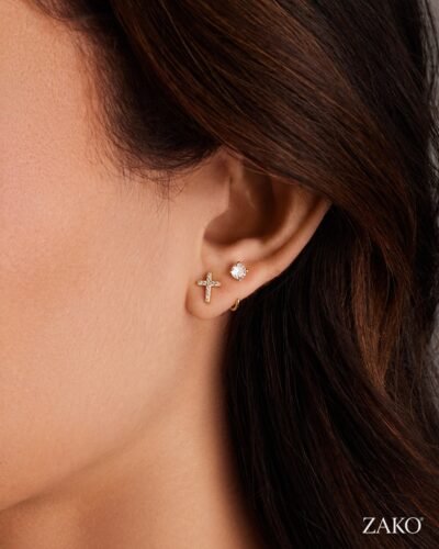 Vida Cross Studs