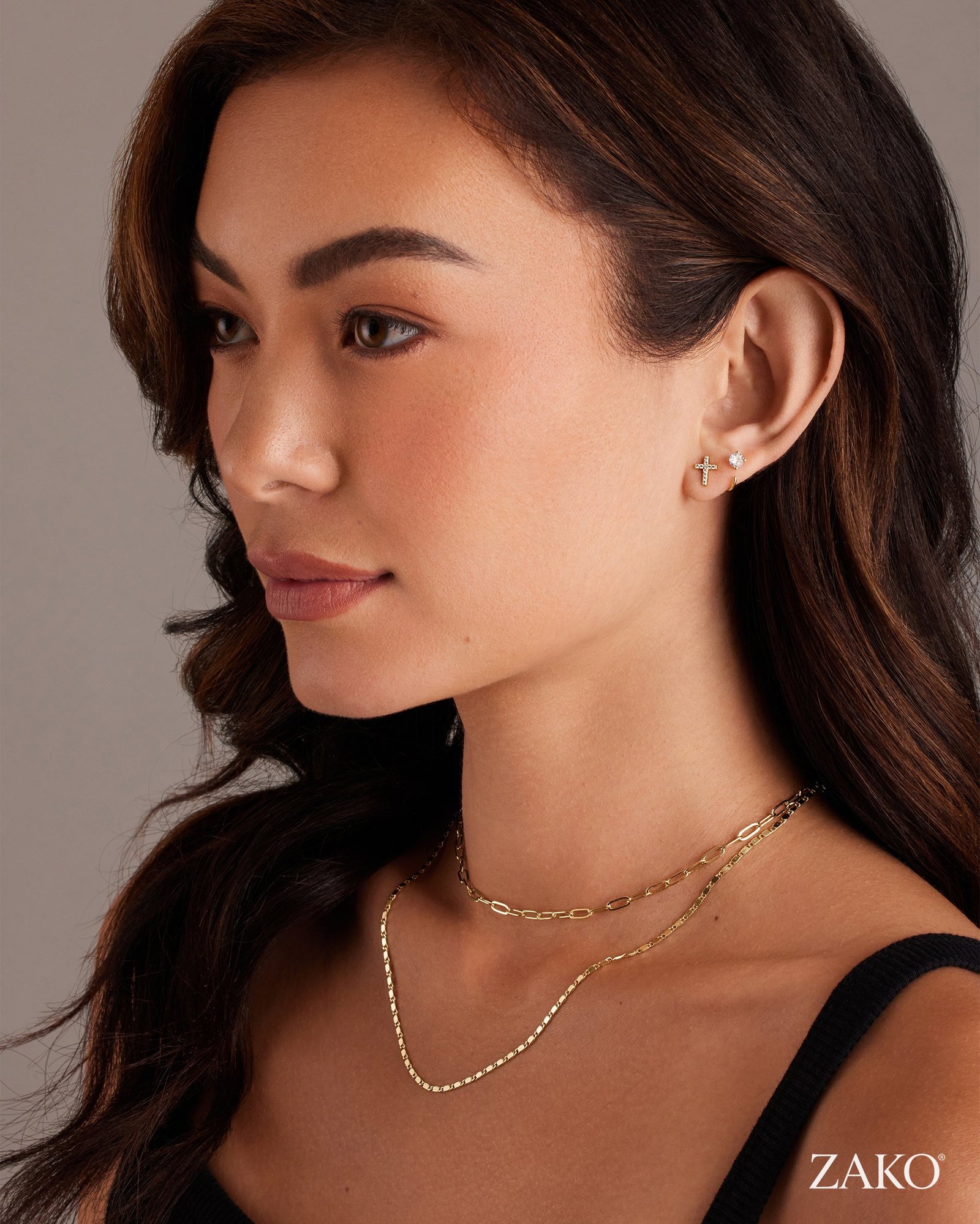 Vida Cross Studs - Image 7