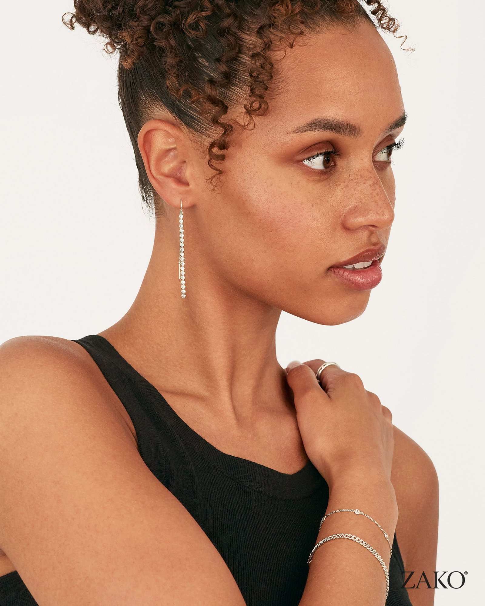 Nola Threader Earrings - Image 6