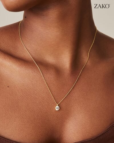 Nell Solitaire Necklace