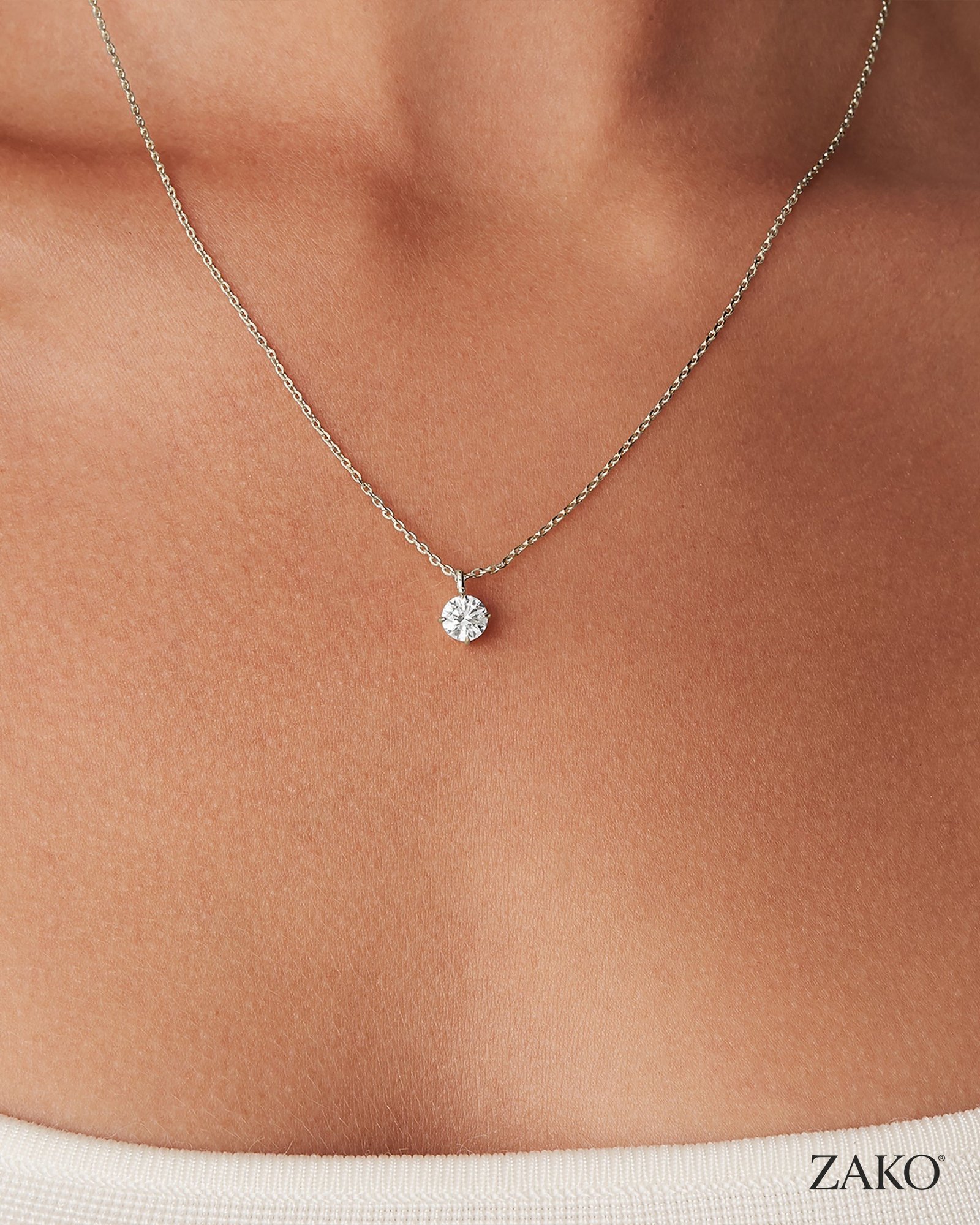 Gia Solitaire Necklace - Image 4