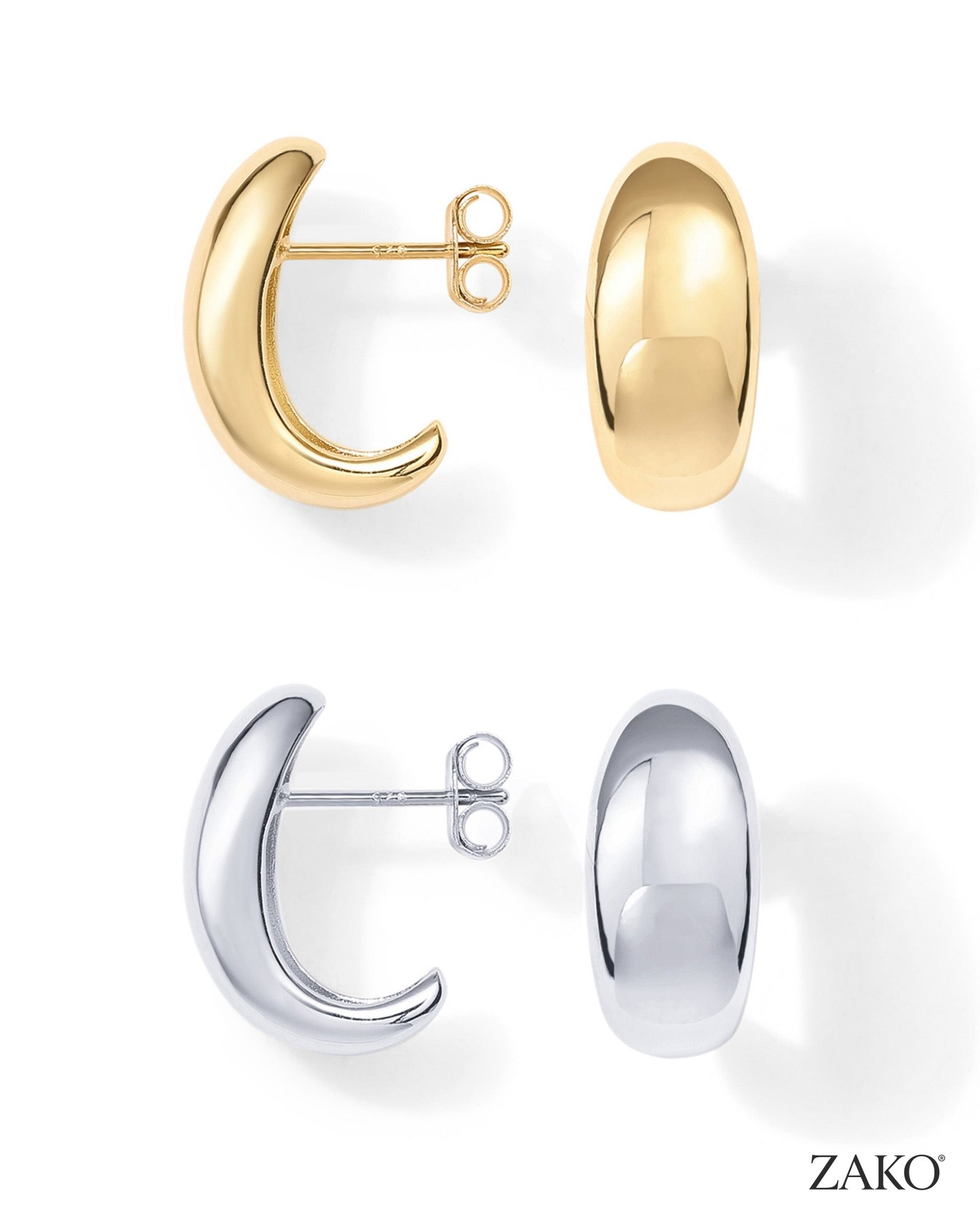 Bianca Dome Hoops - Image 4