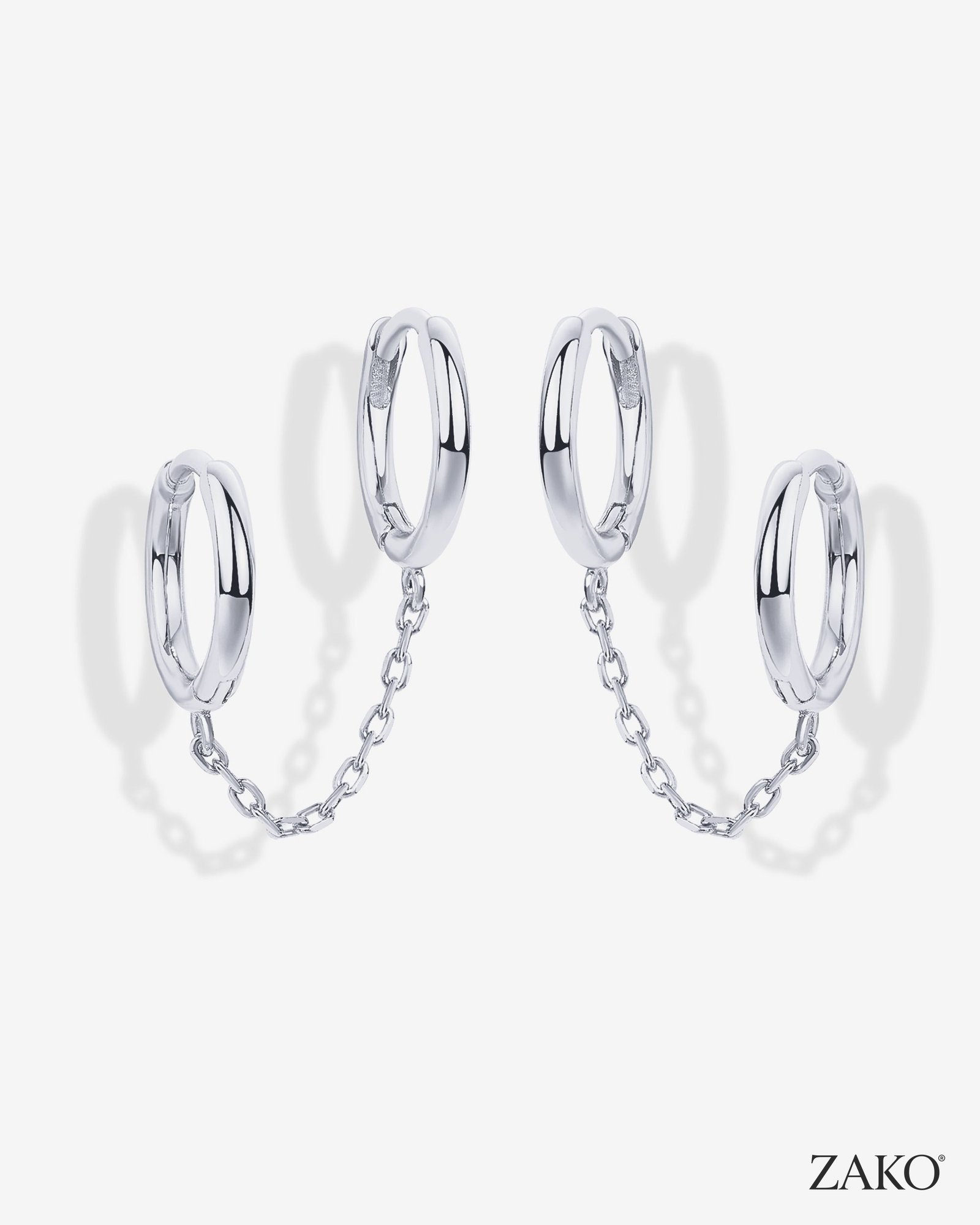 Leona Chain Huggies - Image 14