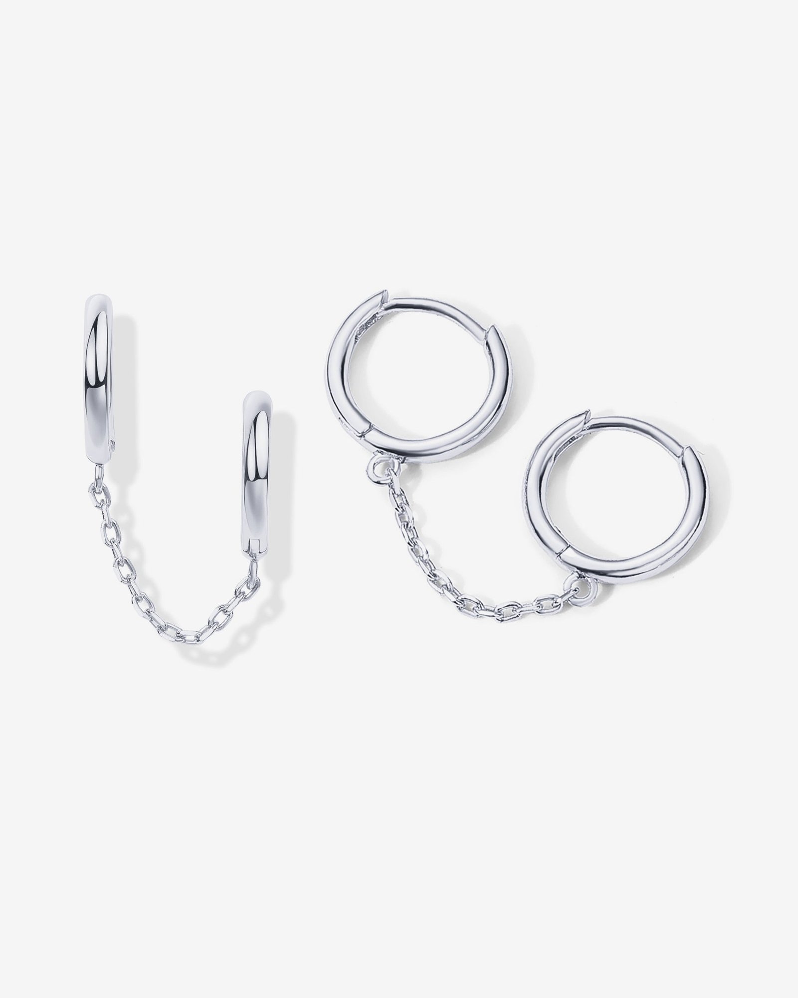 Leona Chain Huggies - Image 13