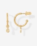 Fleur Drop Hoops