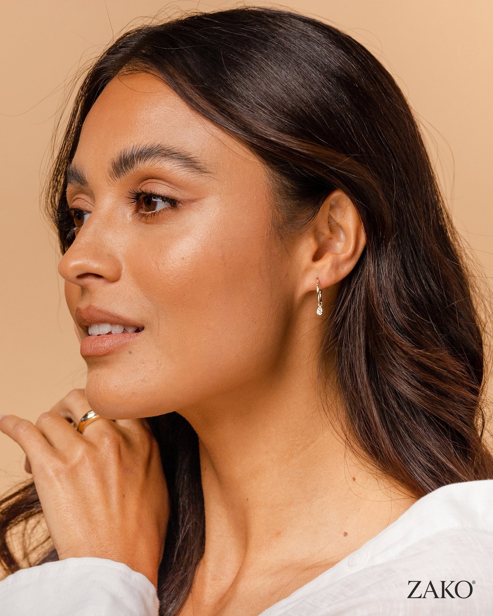 Fleur Drop Hoops - Image 7