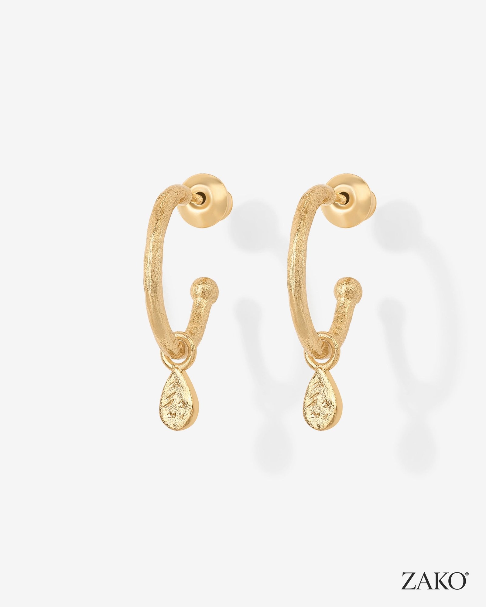 Fleur Drop Hoops - Image 3