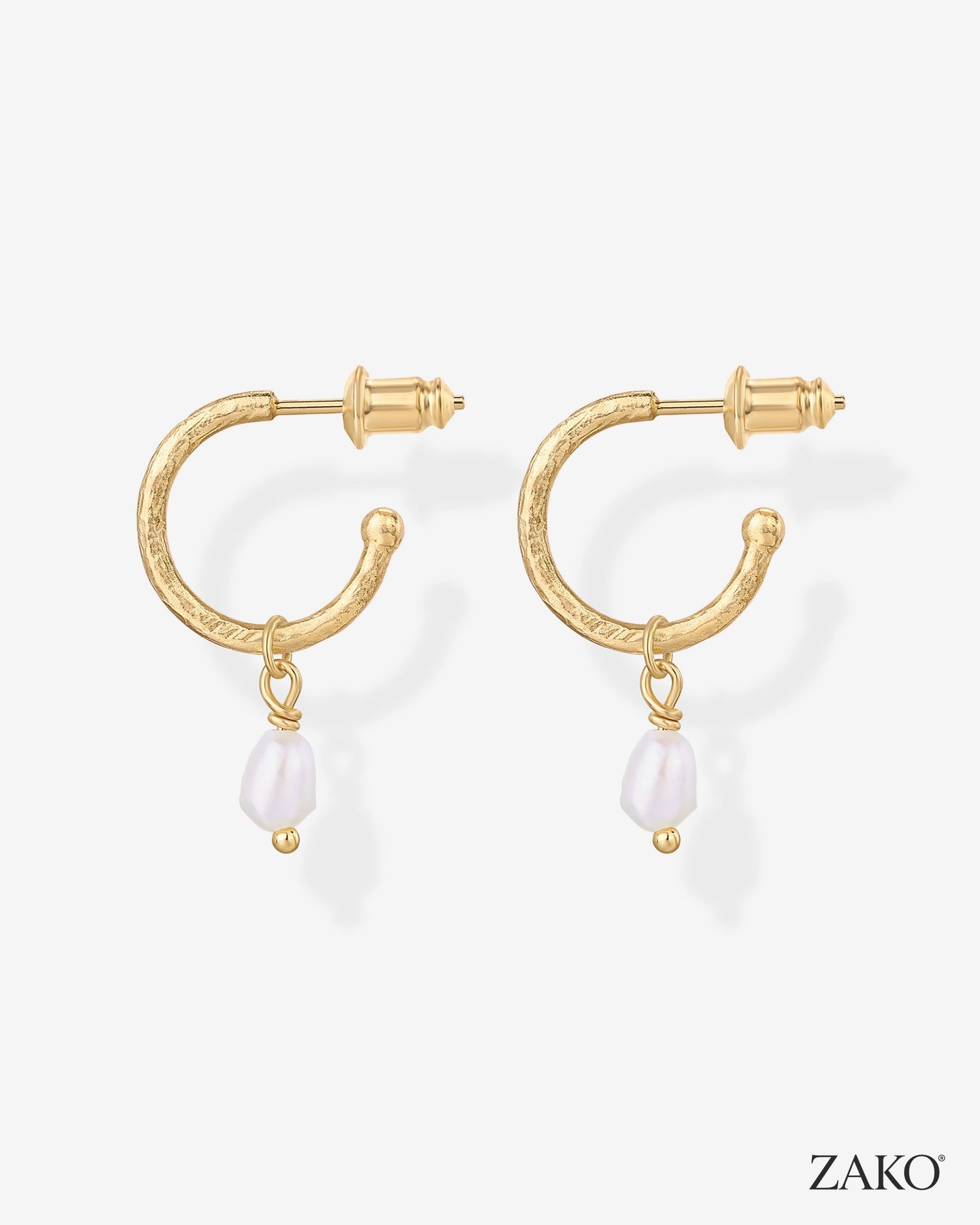 Manon Pearl Hoops - Image 8
