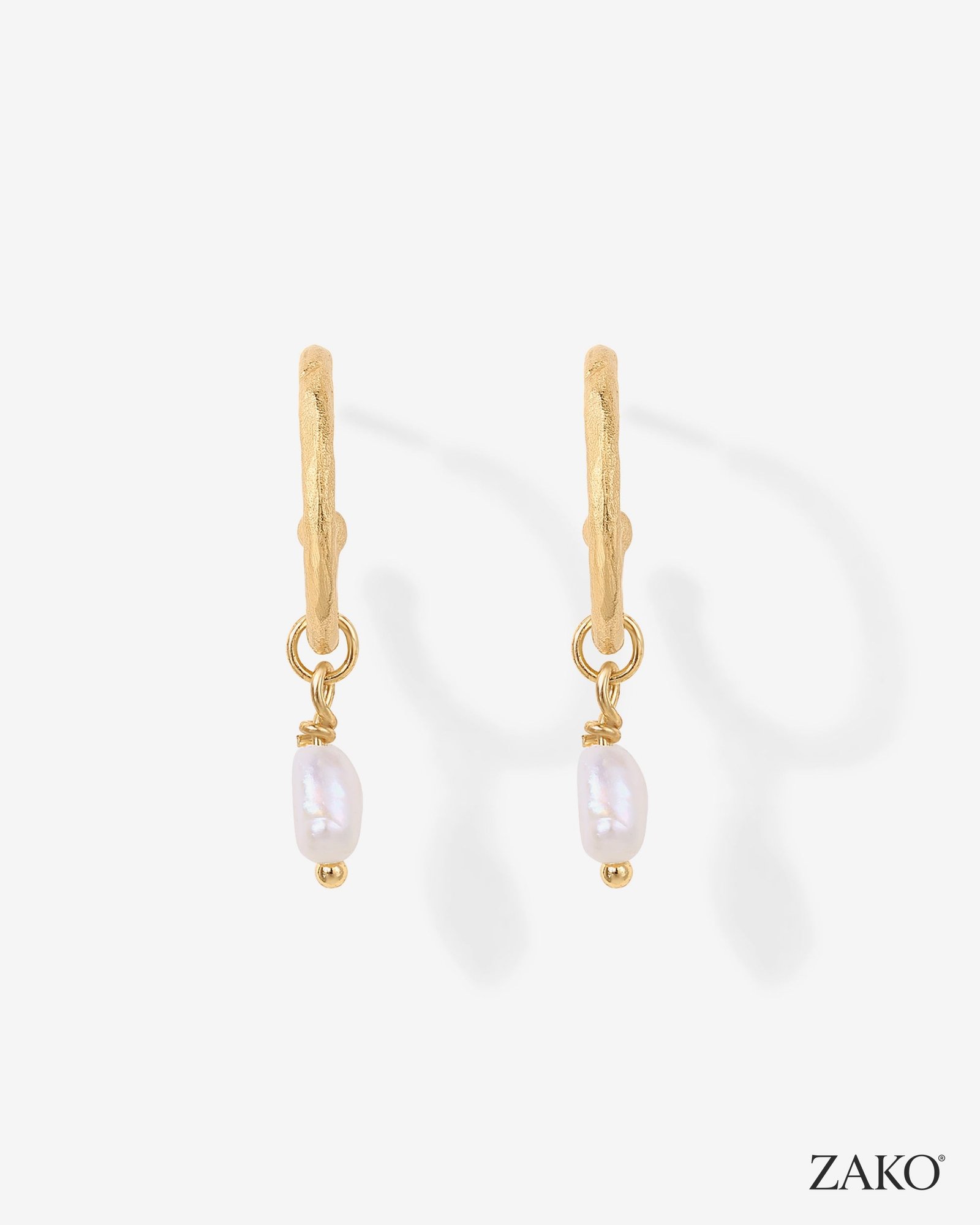Manon Pearl Hoops - Image 9