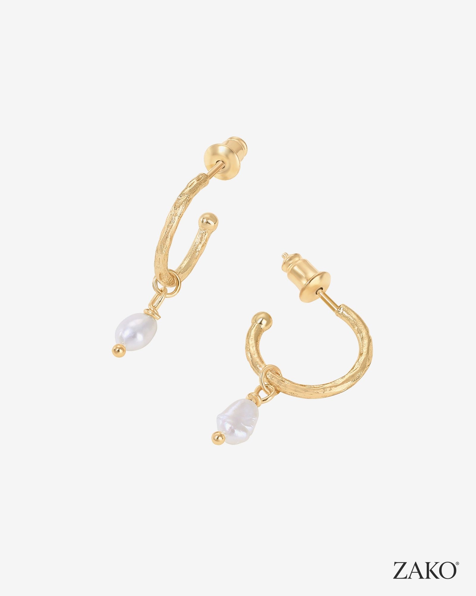 Manon Pearl Hoops - Image 3