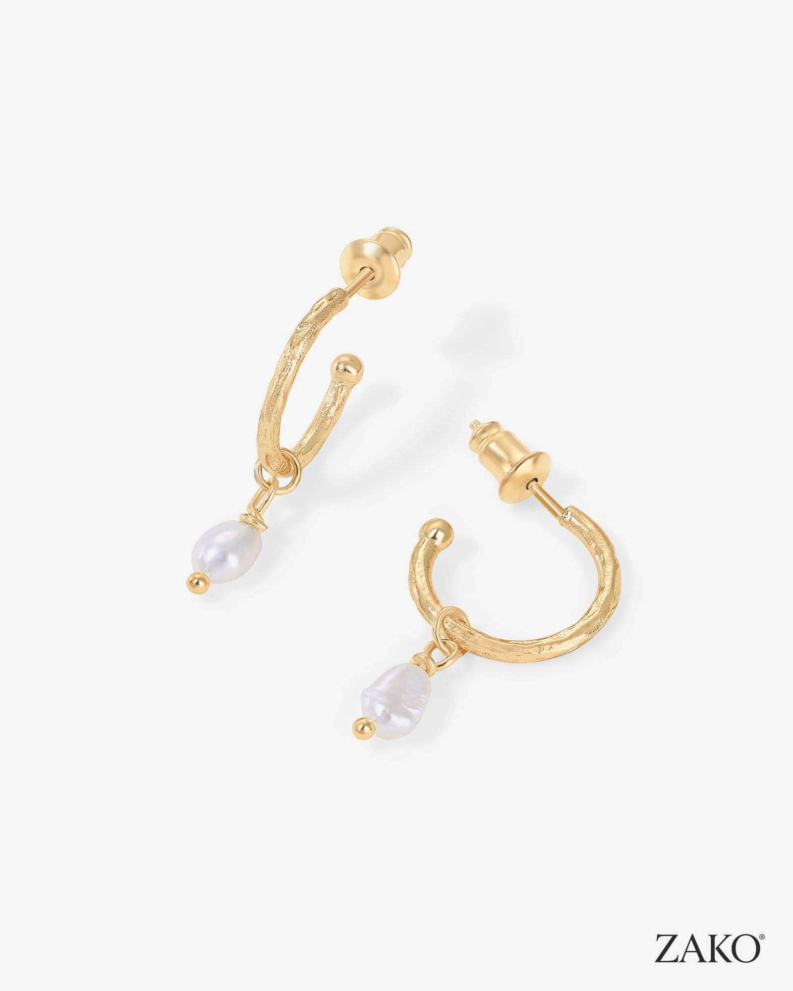 Manon Pearl Hoops - Image 4