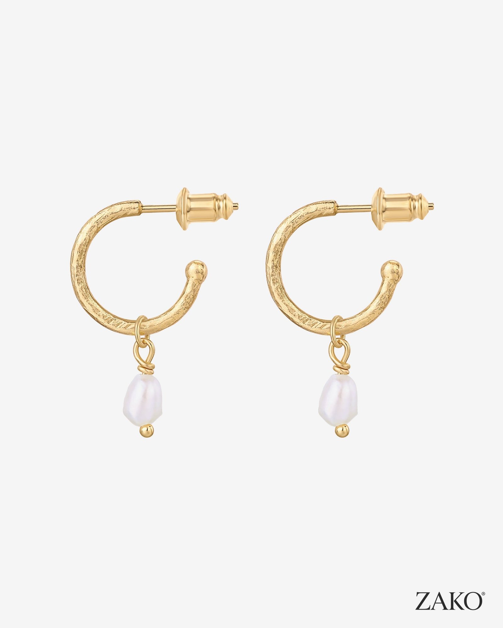 Manon Pearl Hoops - Image 7