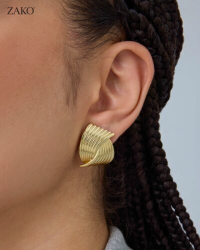 Delphine Fan Studs