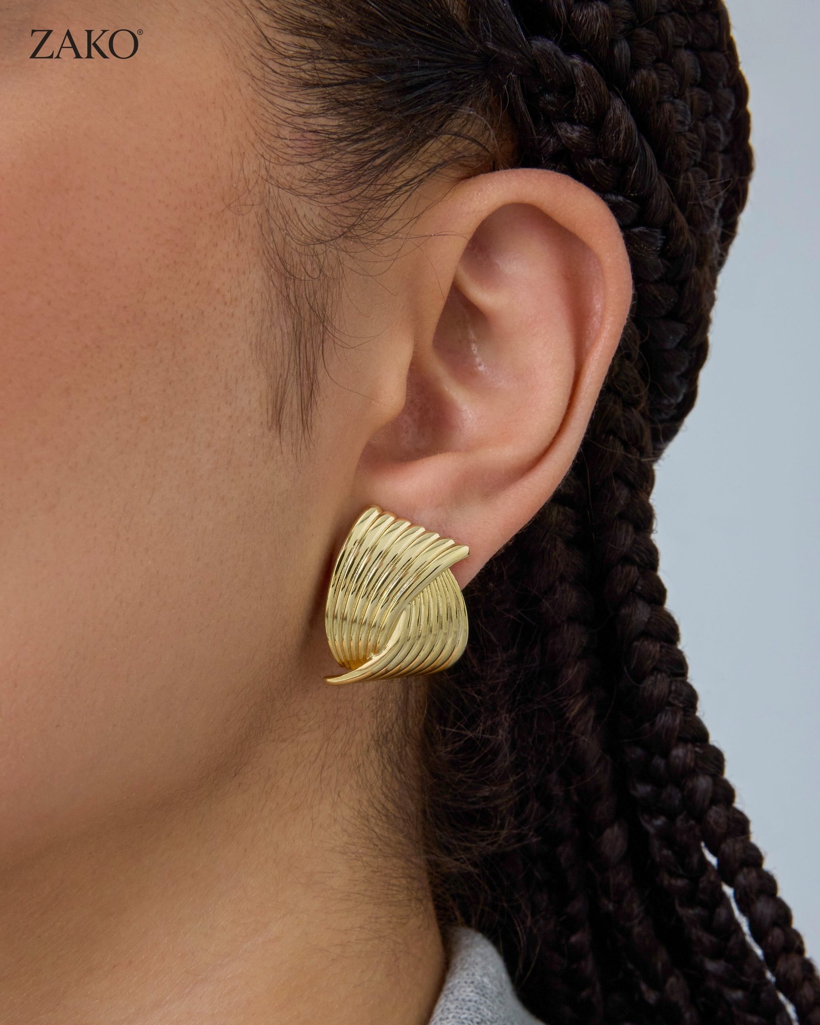 Delphine Fan Studs - Image 3