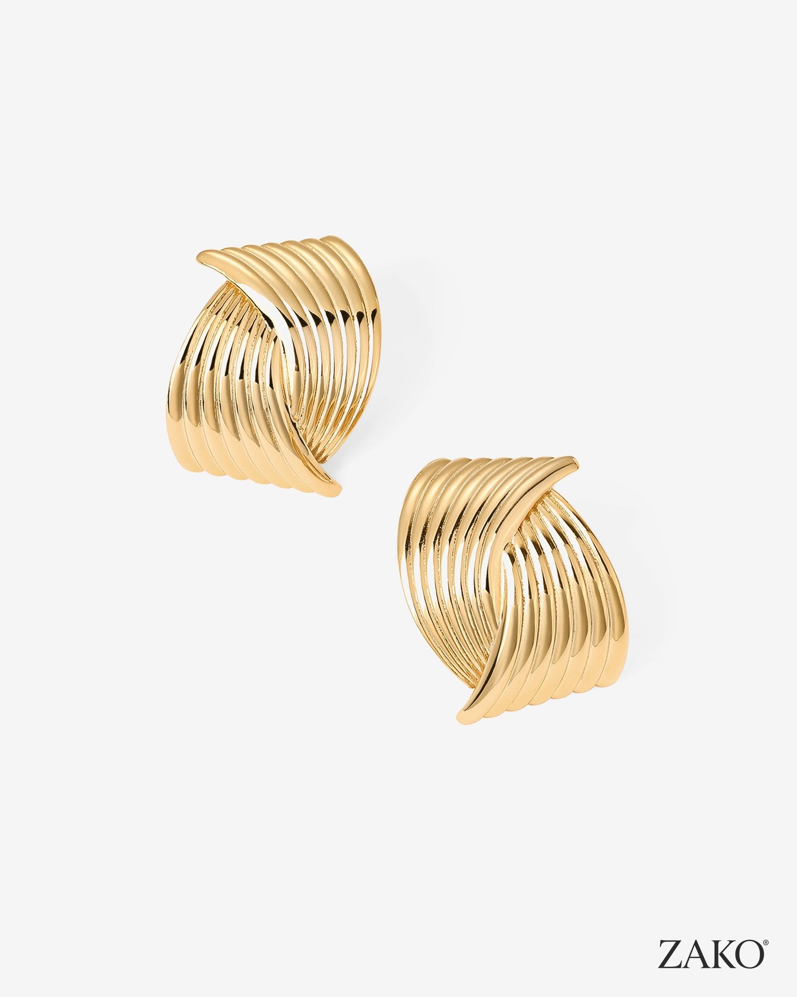 Delphine Fan Studs - Image 2
