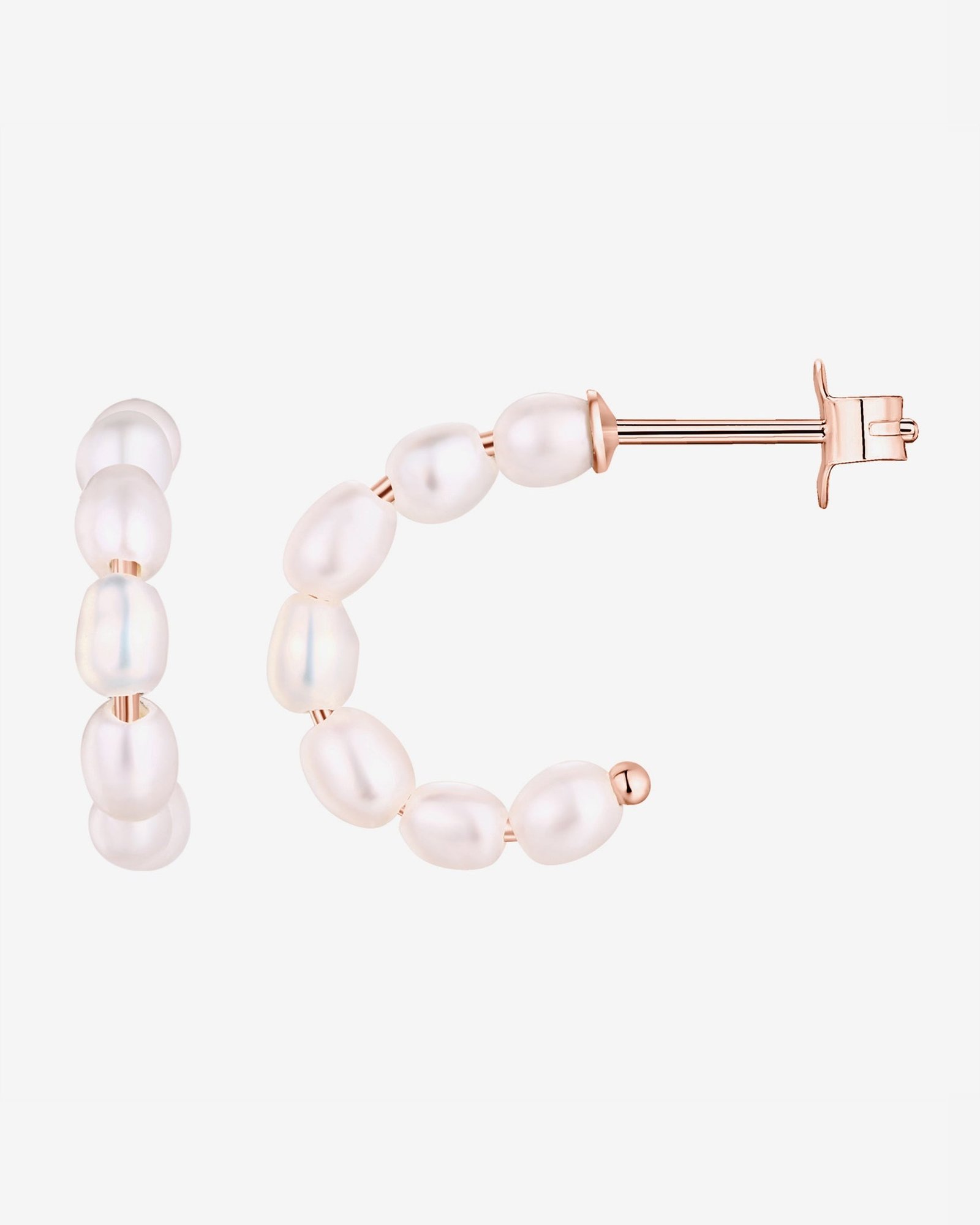 Bria Pearl Hoops - Image 9