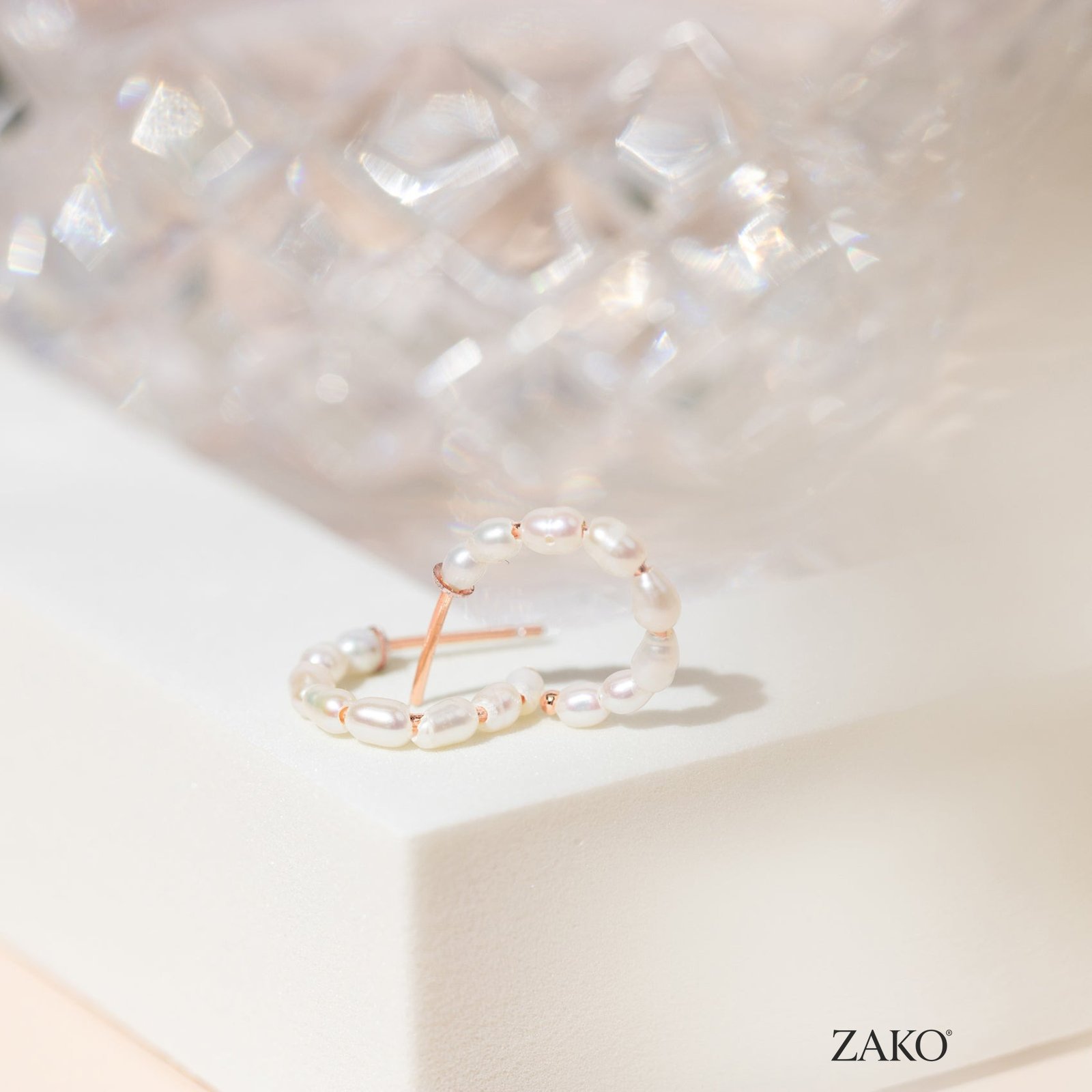 Bria Pearl Hoops - Image 10