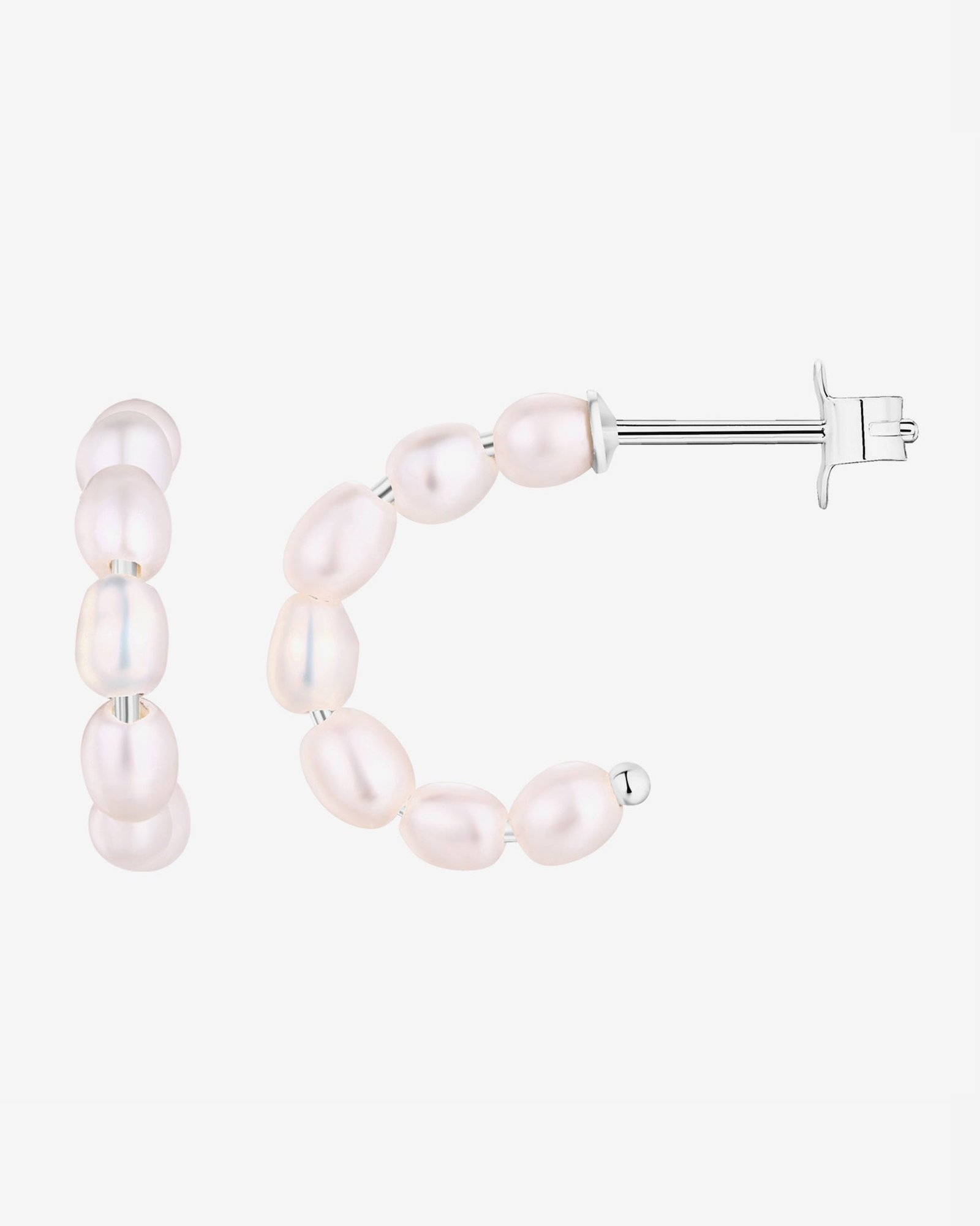 Bria Pearl Hoops - Image 11