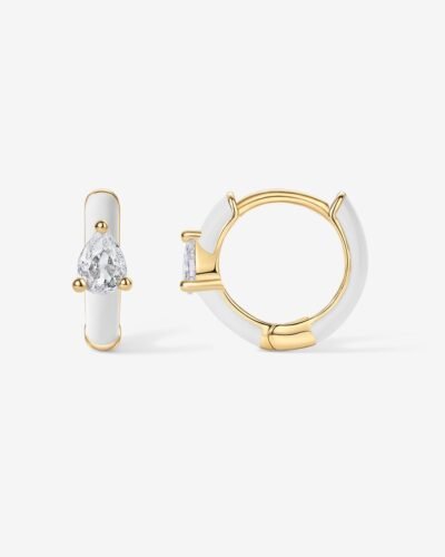 Wren Enamel Huggies
